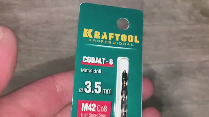 KRAFTOOL COBALT 3.5 х70мм, Сверло по металлу HSS-Co(8%) , сталь М42(S2-10-1-8), Артикул: 29656-3.5