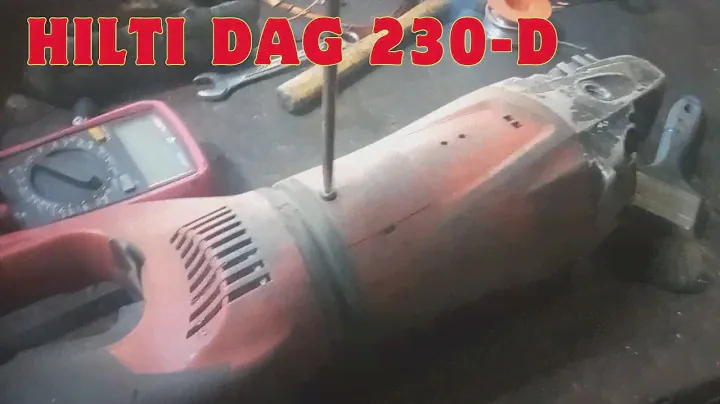 HILTI Dag 230-D angle grinder repair and rewind