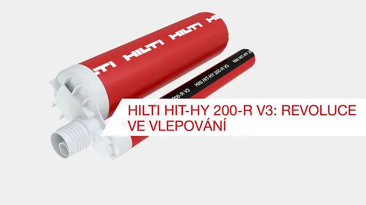 Hilti HIT-HY 200-R V3 - Revoluce ve vlepování