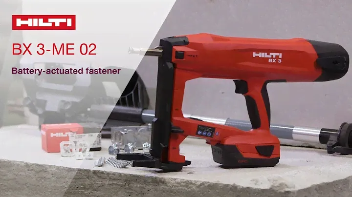 INTRODUCING BX 3-ME 02 battery-actuated fastener