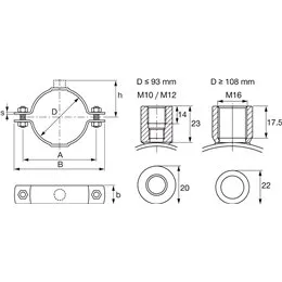 Хомут тяжёлых нагр. MP-MX 3" M10/M12 Hilti 372274-0